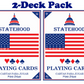 Statehood Playing Cards 2-Deck Pack